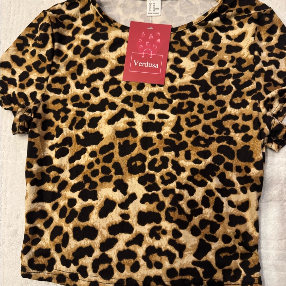 Verdusa Leopard Print Top